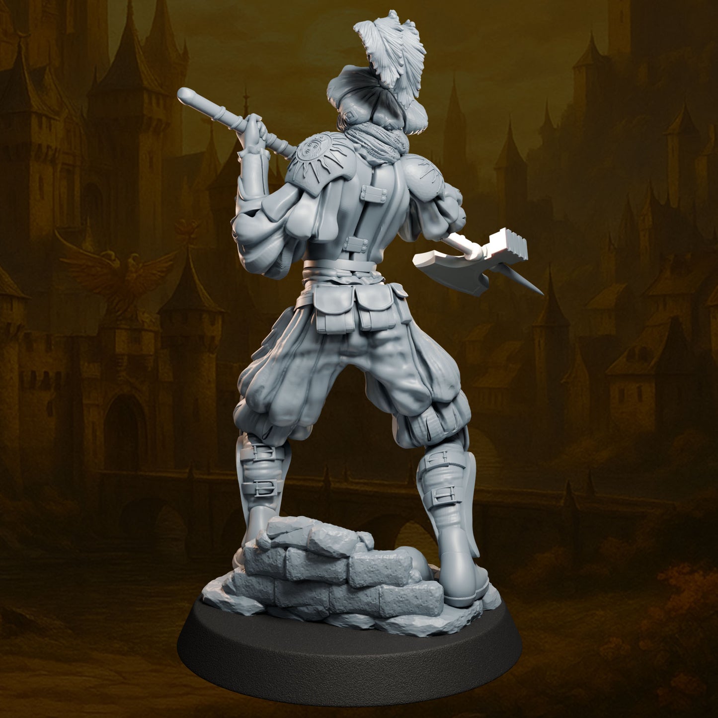 Skara – Collectible Figure 32mm / 75mm | Black Bird Miniatures – Ladies of the Dark 2