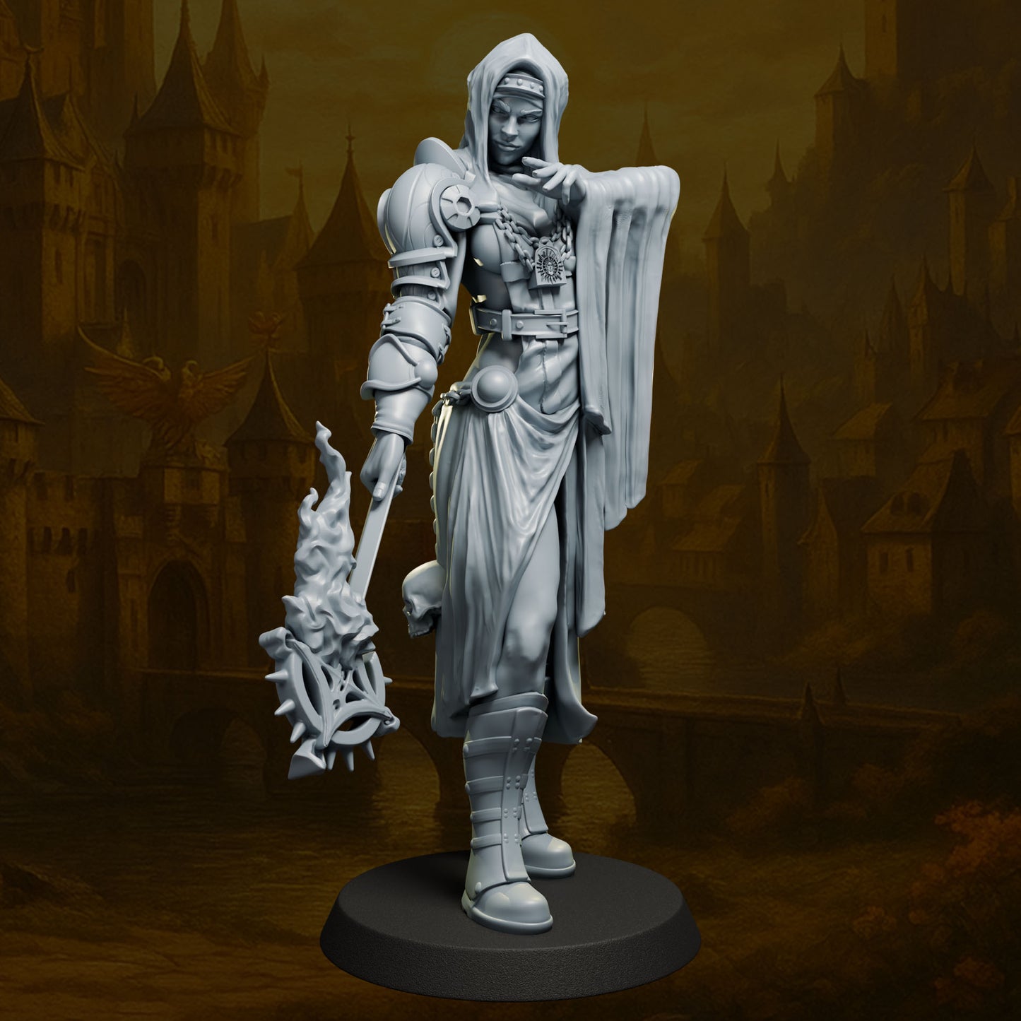 Valeria – Collectible Figure 32mm / 75mm | Black Bird Miniatures – Ladies of the Dark 2