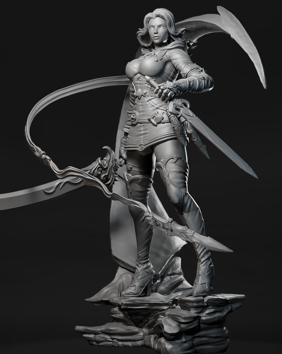 Moonveil Duelist Witcher Elements figurka fantasy