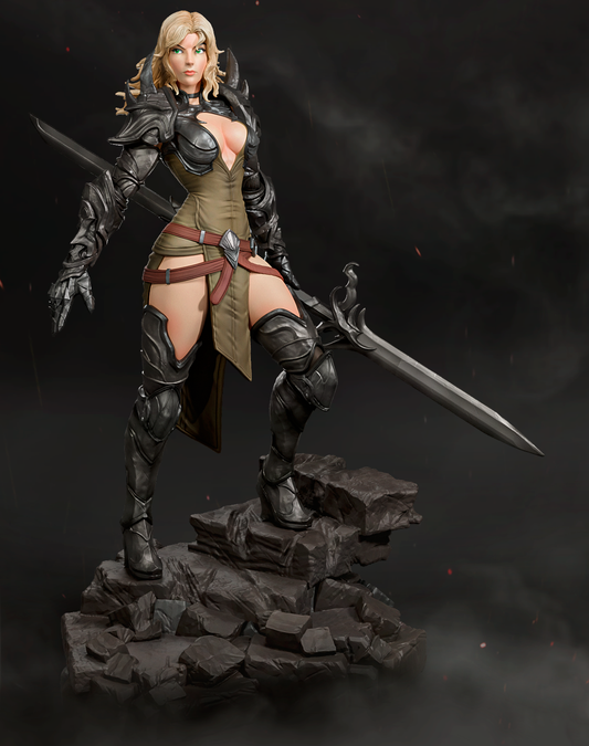Ashen Oathblade figurka żywiczna dark fantasy