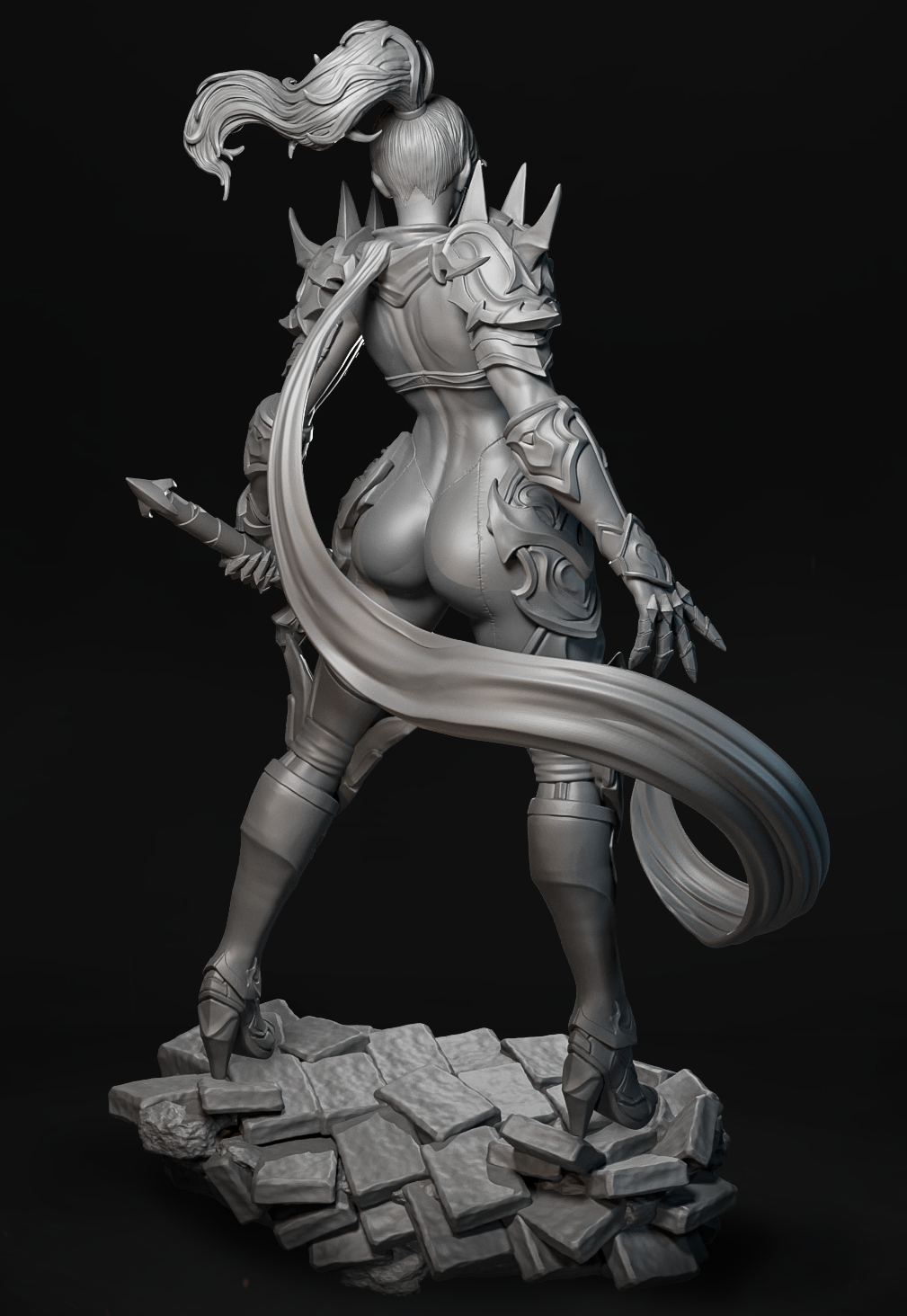 Elemental Knight – widok pełny, figurka fantasy z mieczem