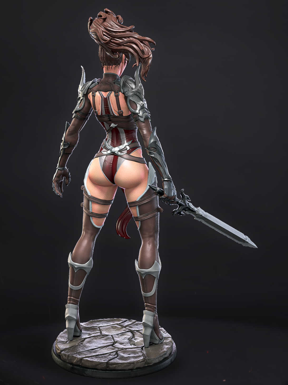 Ashen Chargeblade resin miniature unpainted for painting