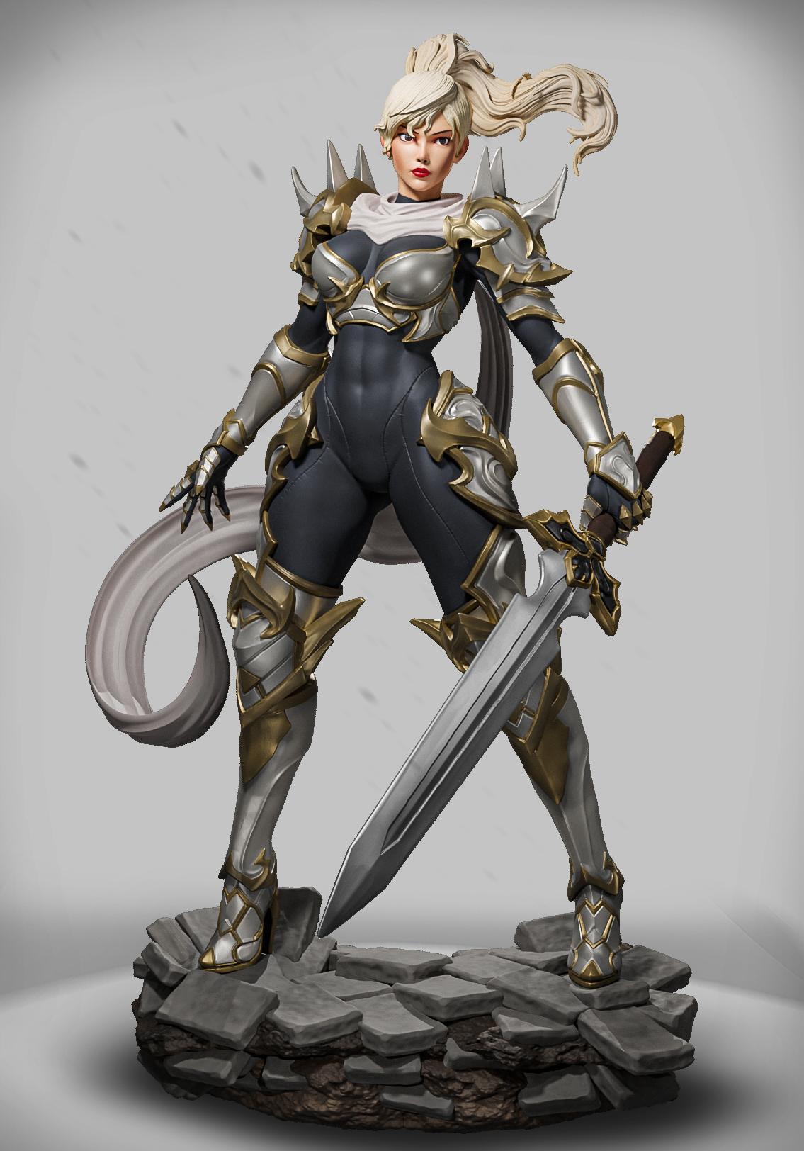 Elemental Knight – Witcher Elements | Amra 3D Art – figurka 32mm / 75mm