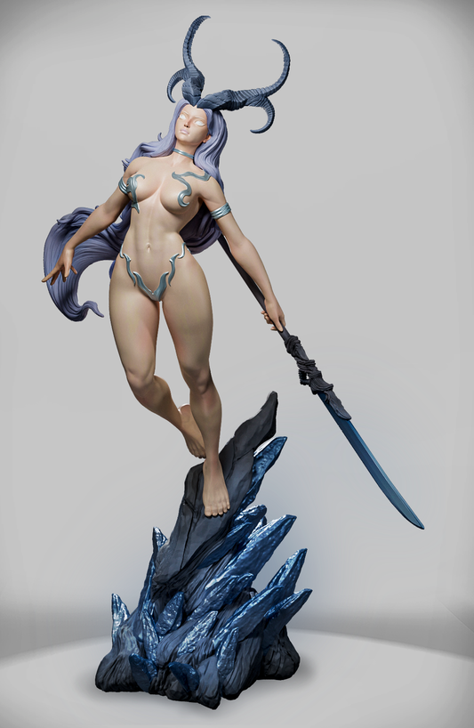 Demoniczna Władczyni Otchłani – figurka fantasy – 32 mm / 75 mm