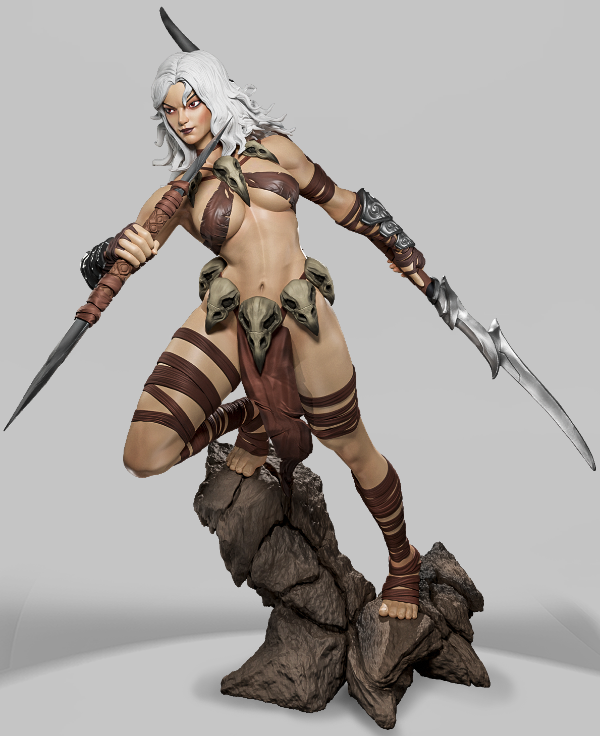 Dziką Ostrze Pustkowi – wojowniczka fantasy – figurka 32 mm / 75 mm