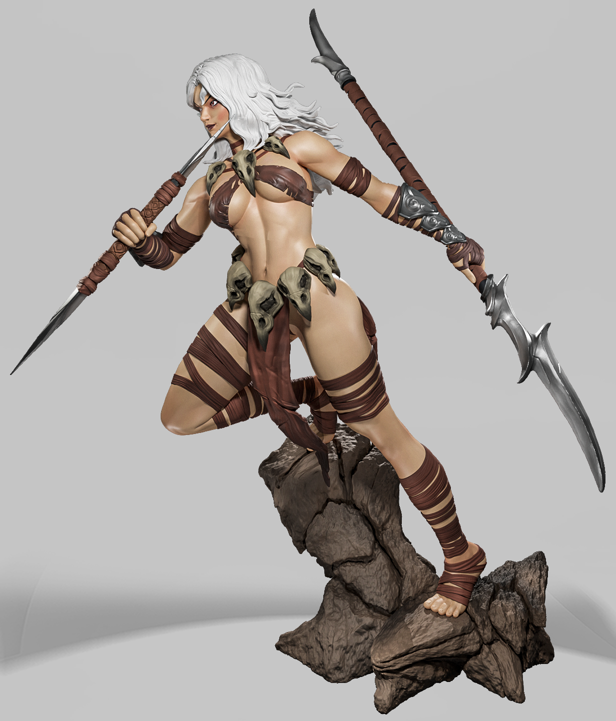 Dziką Ostrze Pustkowi – wojowniczka fantasy – figurka 32 mm / 75 mm