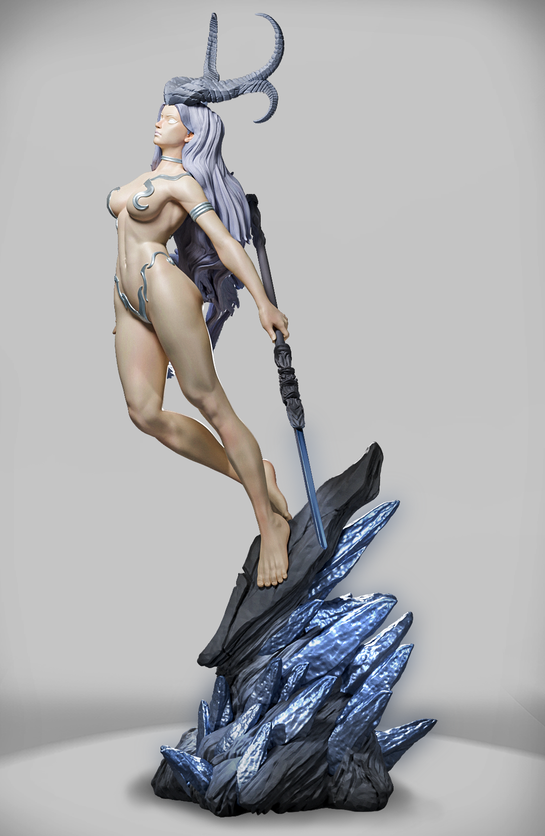 Demoniczna Władczyni Otchłani – figurka fantasy – 32 mm / 75 mm