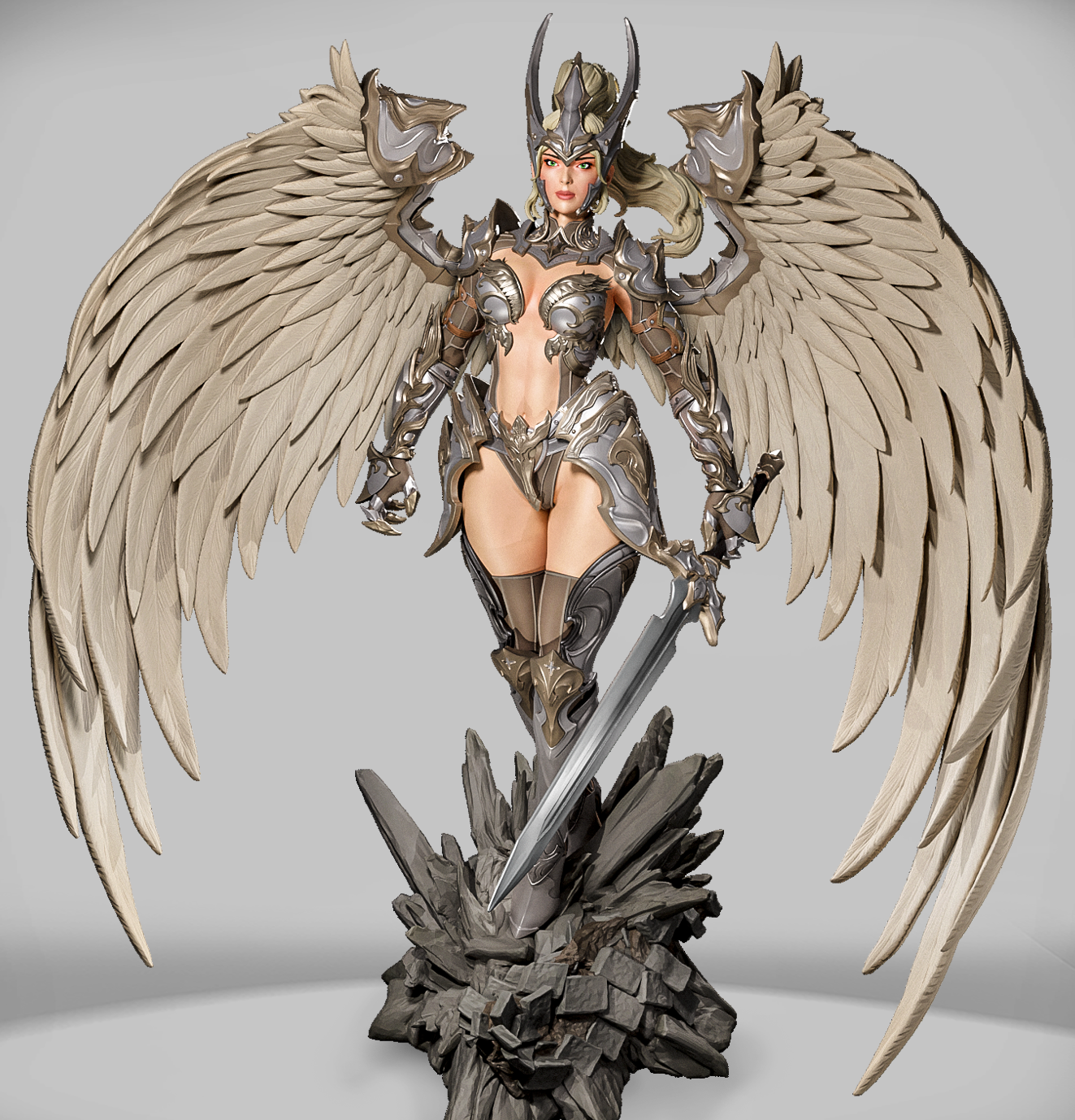 Aurelion Wingbearer figurka fantasy skrzydlata wojowniczka