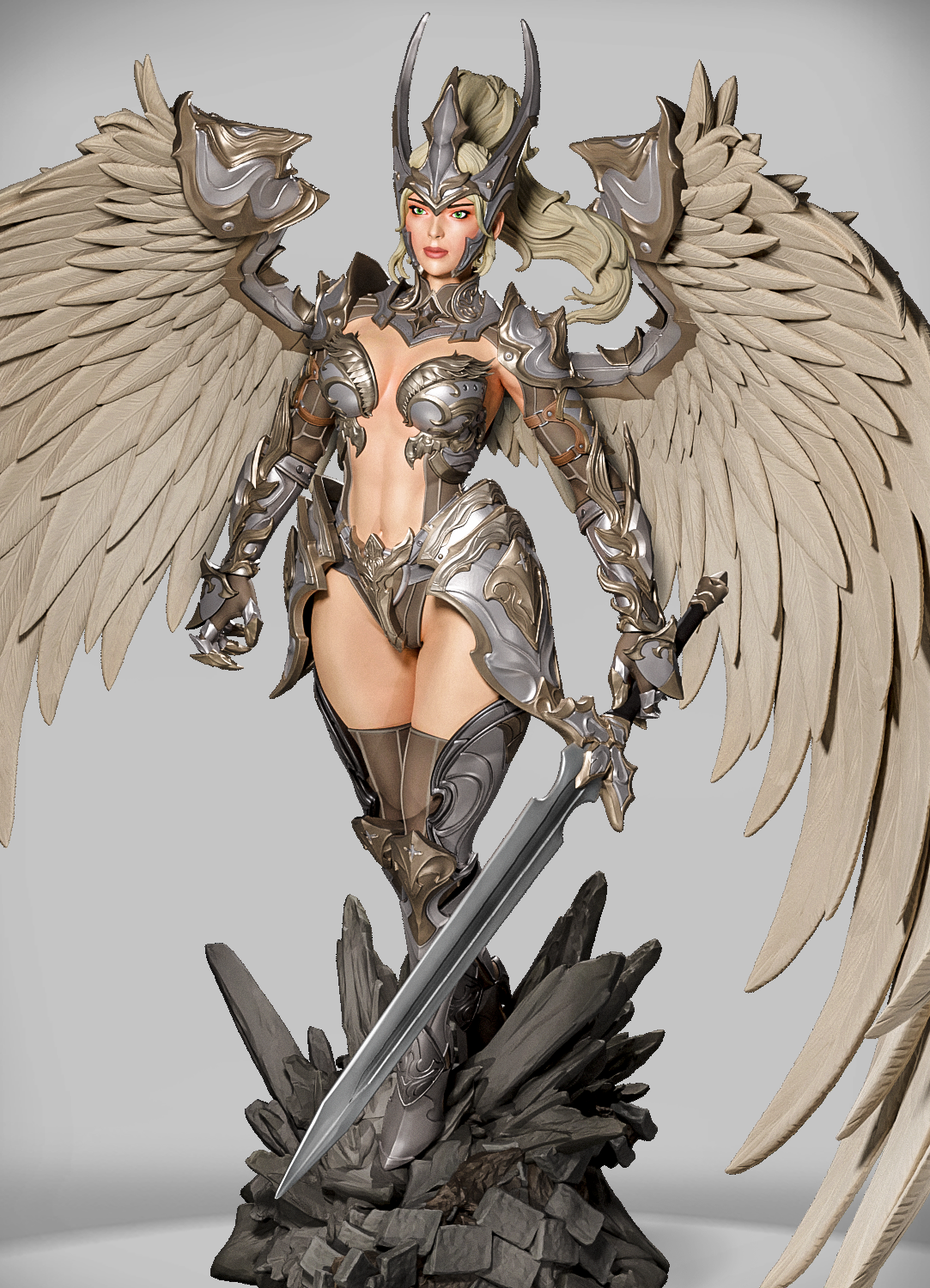 Aurelion Wingbearer figurka fantasy skrzydlata wojowniczka