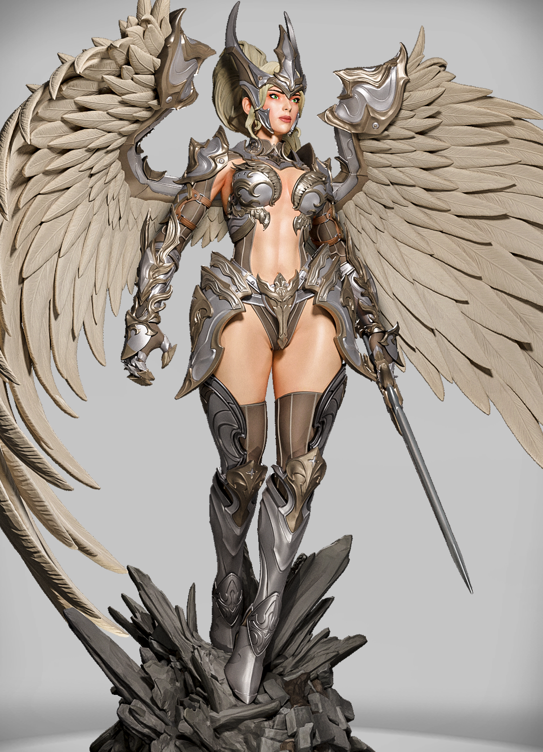 Aurelion Wingbearer figurka fantasy skrzydlata wojowniczka