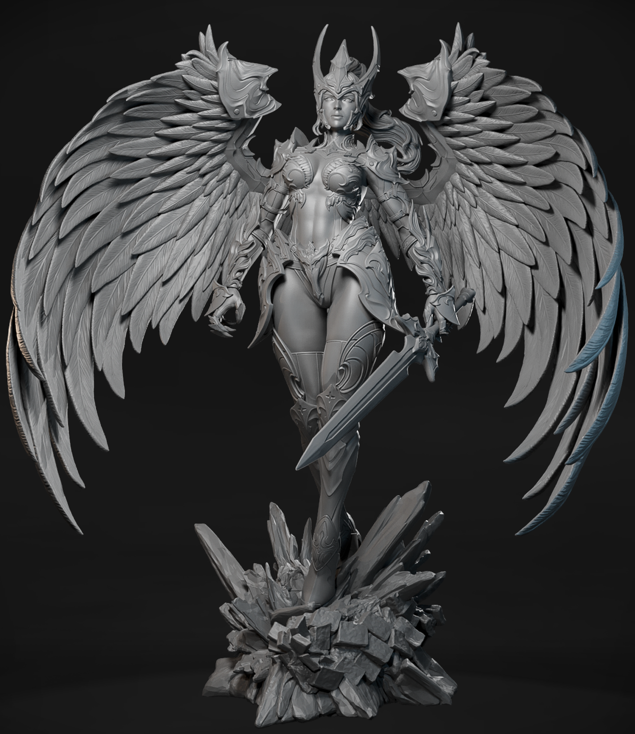 Aurelion Wingbearer figurka fantasy skrzydlata wojowniczka