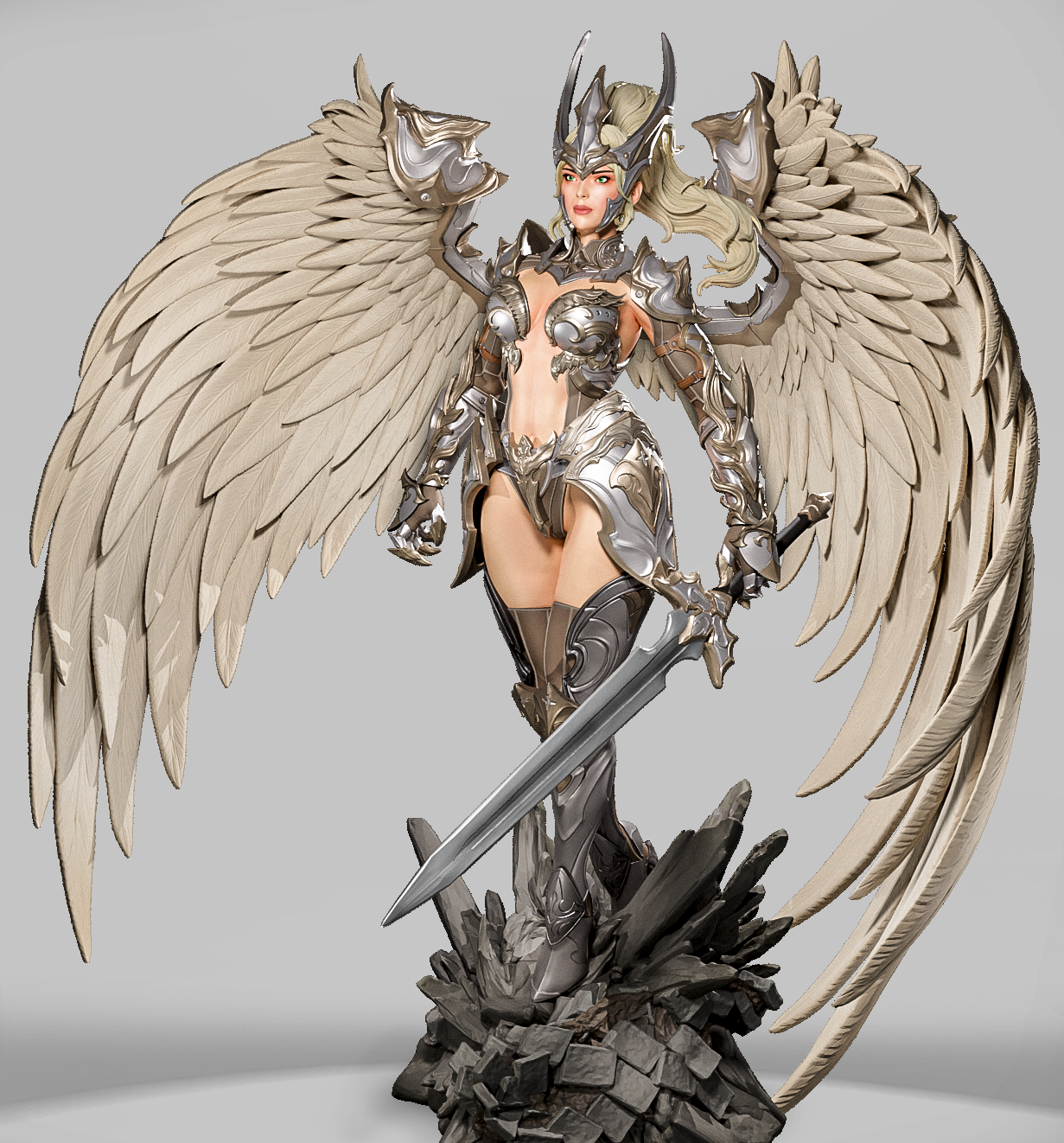 Aurelion Wingbearer figurka fantasy skrzydlata wojowniczka