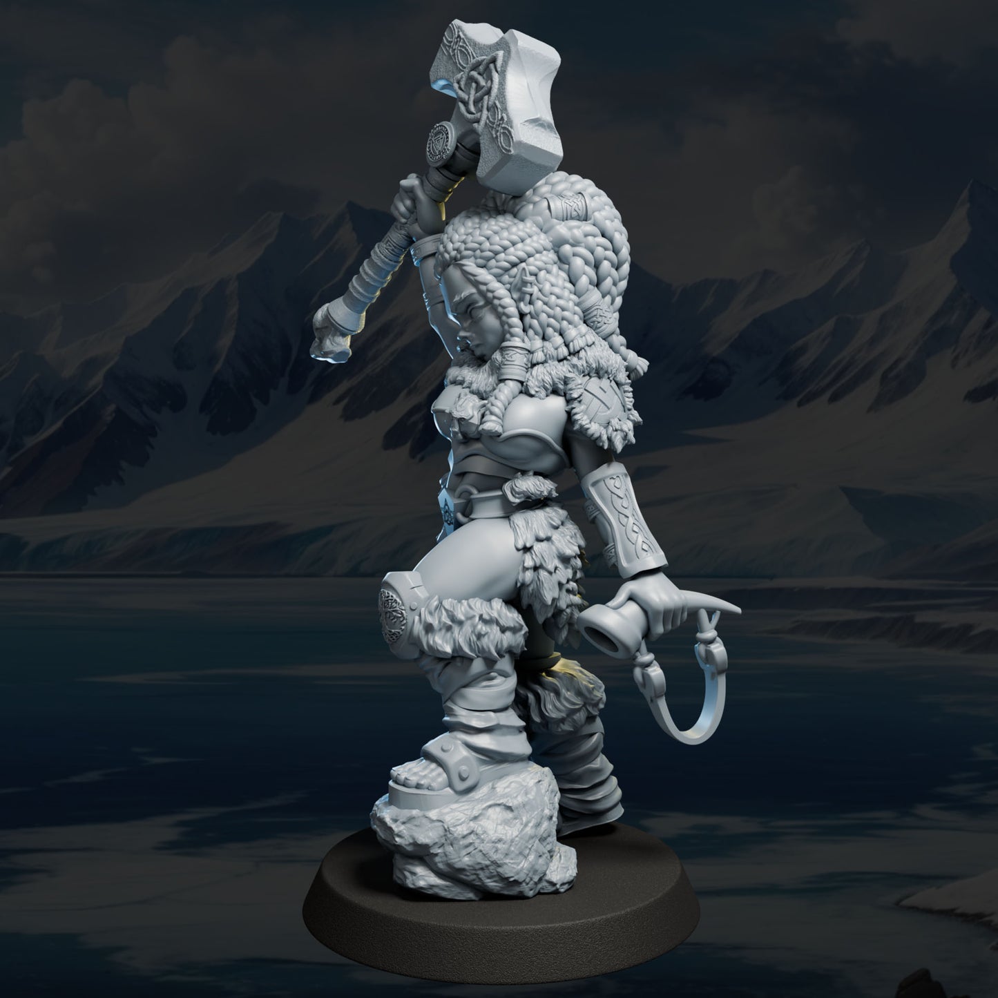 Freydis – figurka kolekcjonerska 32mm / 75mm | Black Bird Miniatures – Ladies of the Dark 2