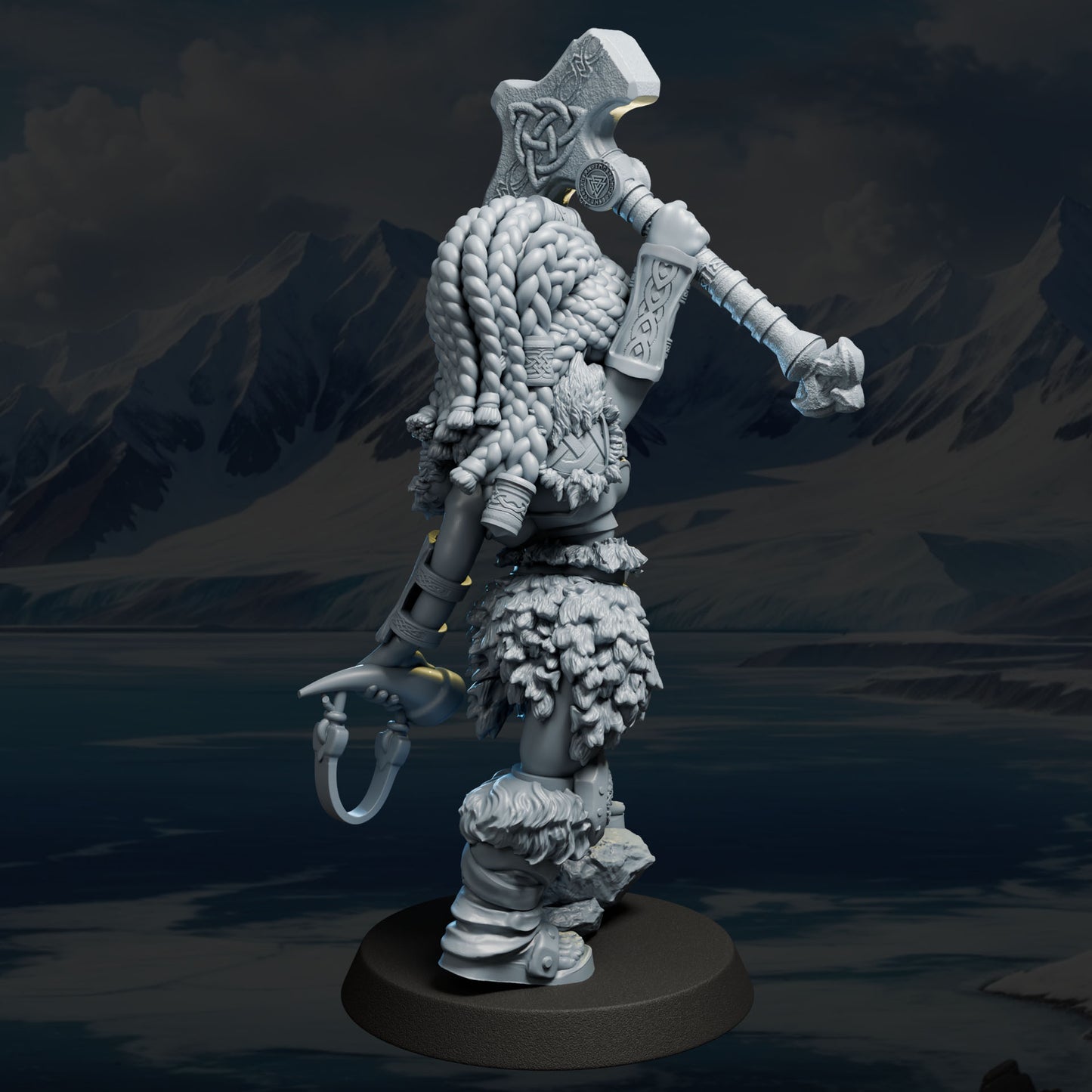 Freydis – figurka kolekcjonerska 32mm / 75mm | Black Bird Miniatures – Ladies of the Dark 2