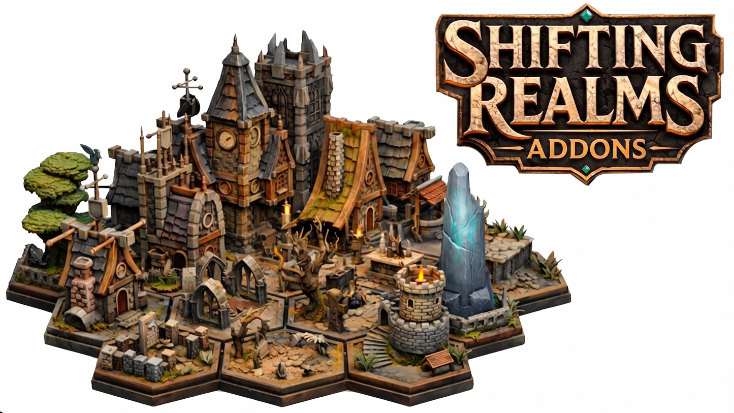 Shifting Realms - Addons | Elementy Mapy Heksagonalnej | Draftofogma
