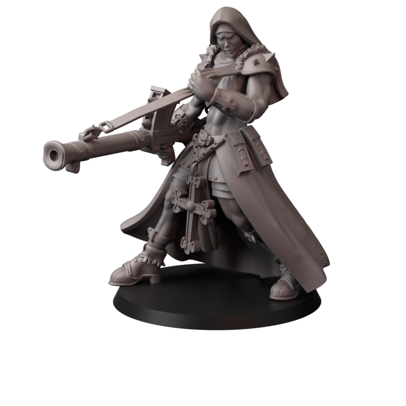 Fins Nuns – zakonnice bojowe – figurki do Trench Crusade 32 / 54 / 75mm