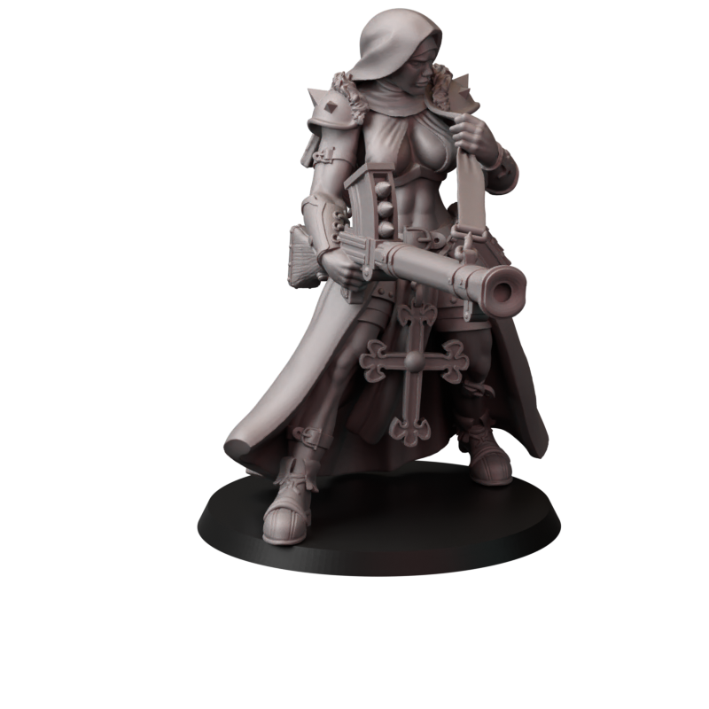 Fins Nuns – zakonnice bojowe – figurki do Trench Crusade 32 / 54 / 75mm