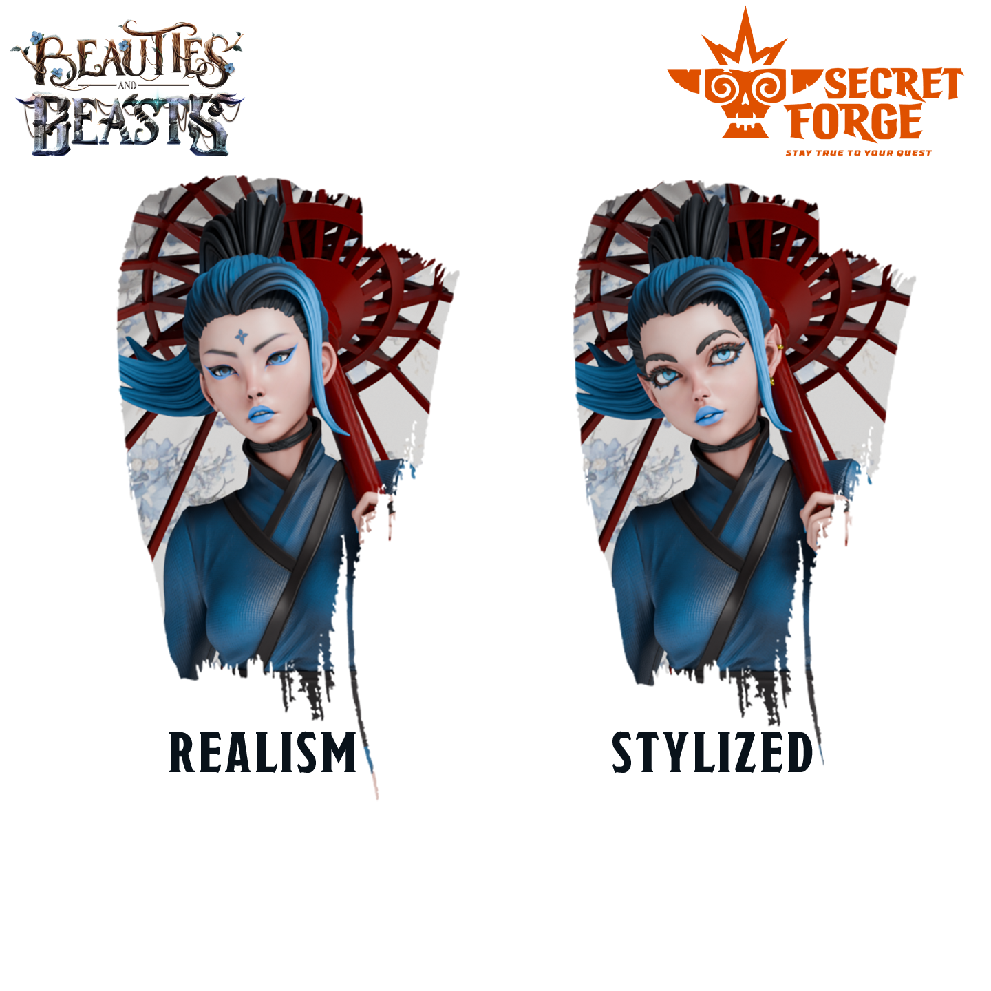 Figurka Luna – Opiekunka smoków burleska – Secret Forge | miniatura kolekcjonerska 75mm / 112mm