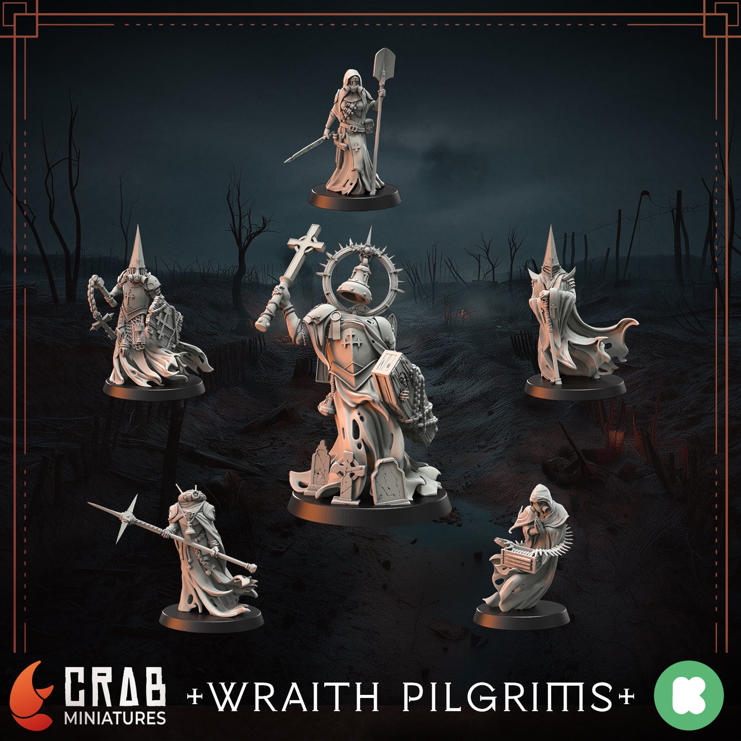 Wraith Pilgrims grimdarkowe figurki Trench Crusade zestaw