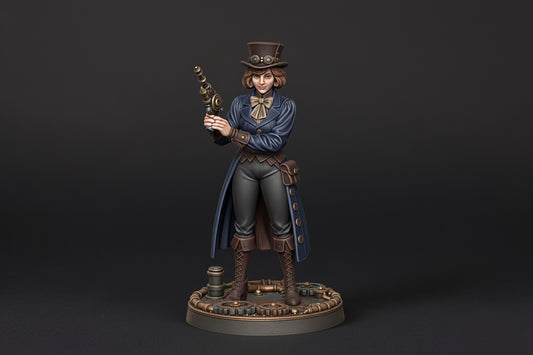 Lady Bluecoil Isadora – Steam Squadron | Mini Realms – figurka 32mm / 75mm