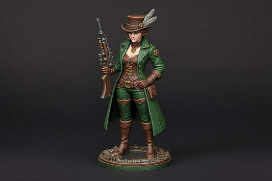 Lady Gearlight Rowena steampunk figurka 32mm 75mm Mini Realms