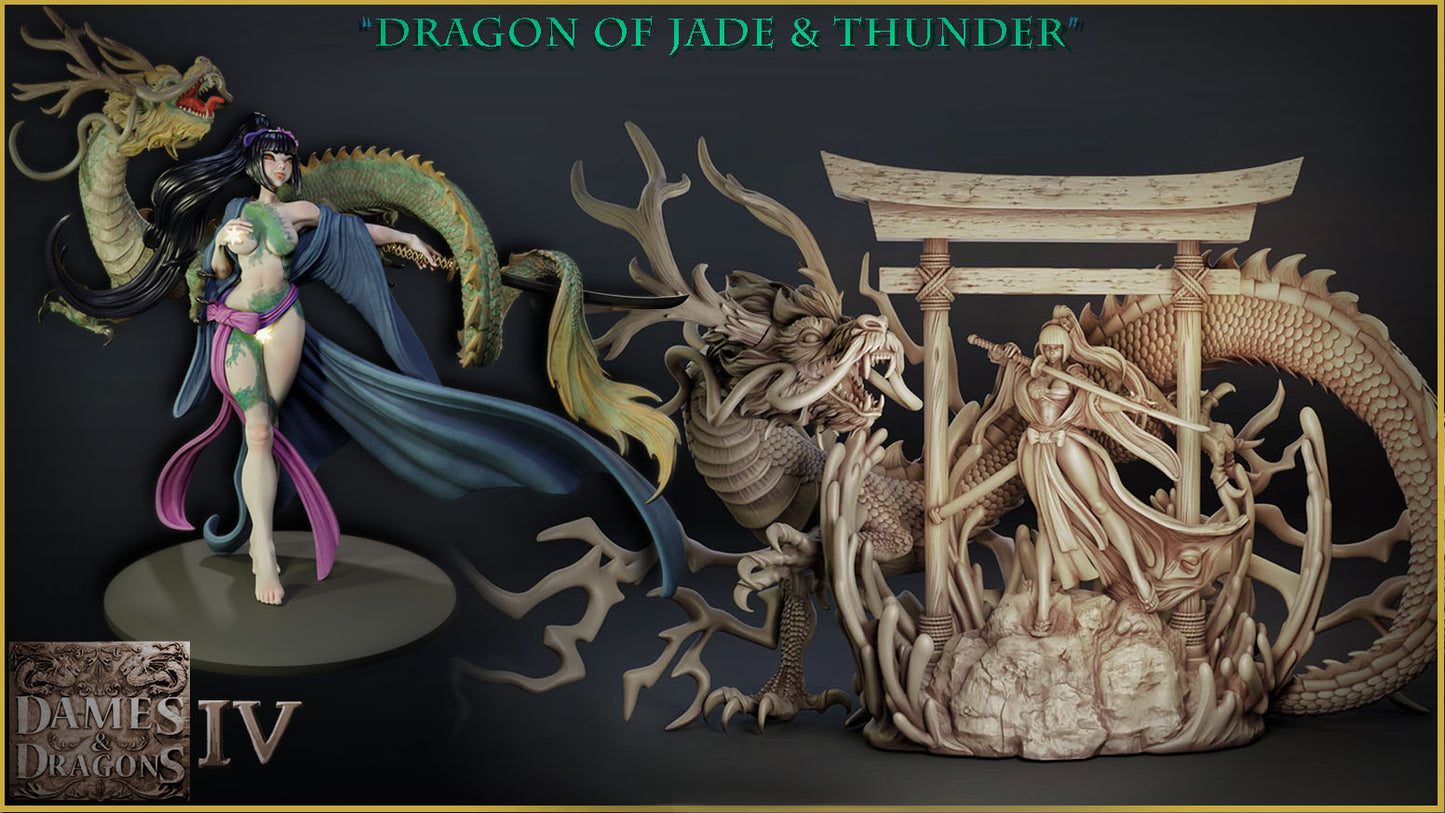 Drachen aus Jade und Donner Diorama – Sammelfigur 35 mm / 75 mm – Dames and Dragons