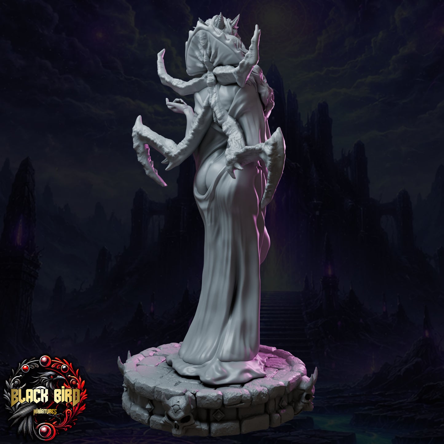 Ishkara - Queens of Chaos - Figurka  32mm/ 75mm - Black Bird Miniatures