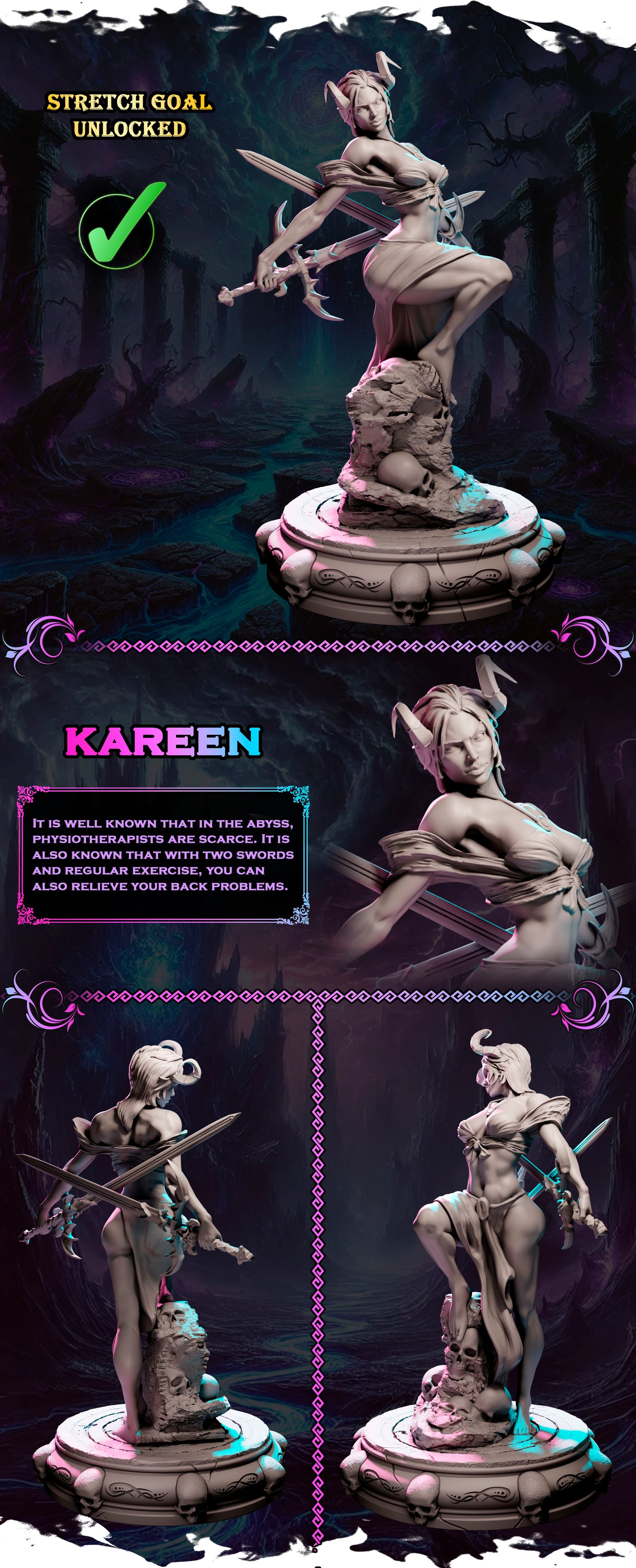 Kareen — Ladies of Chaos (Black Bird Miniatures)