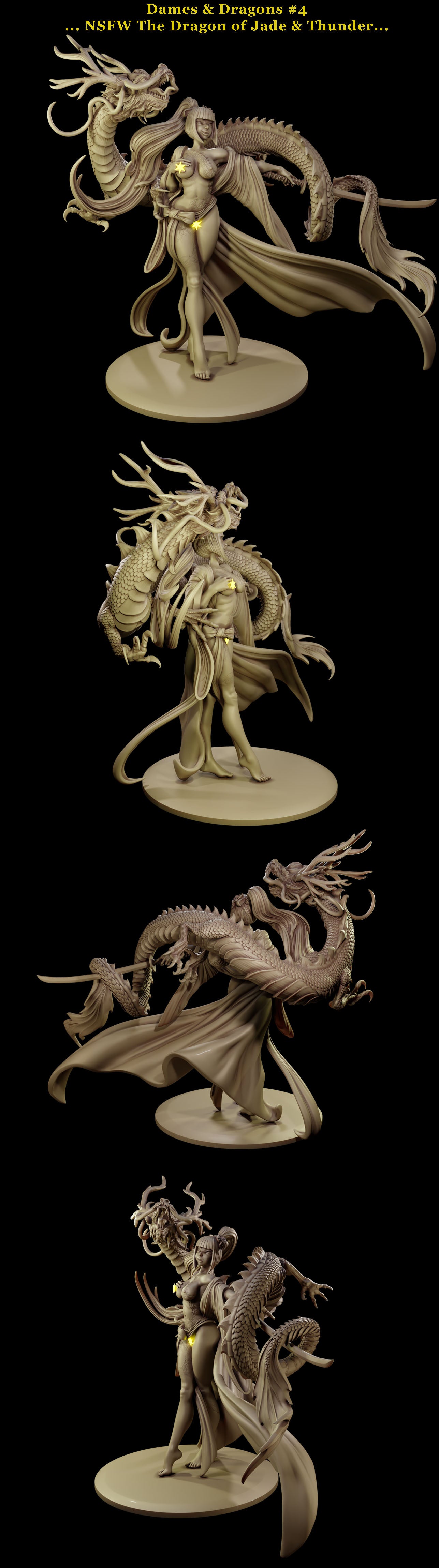 Drachen aus Jade und Donner Diorama – Sammelfigur 35 mm / 75 mm – Dames and Dragons