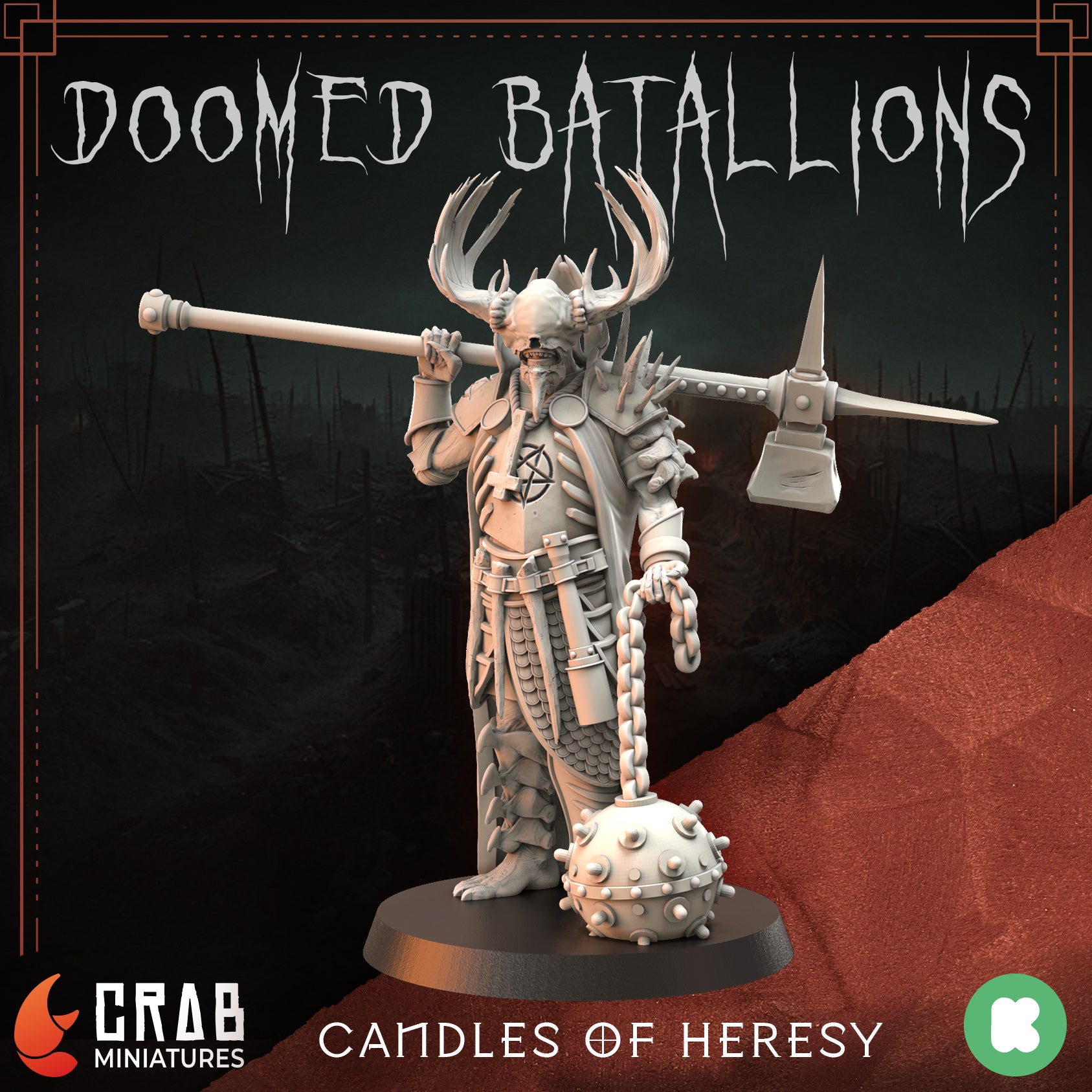 Candles of Heresy zestaw grimdarkowych figurek 32 mm Trench Crusade