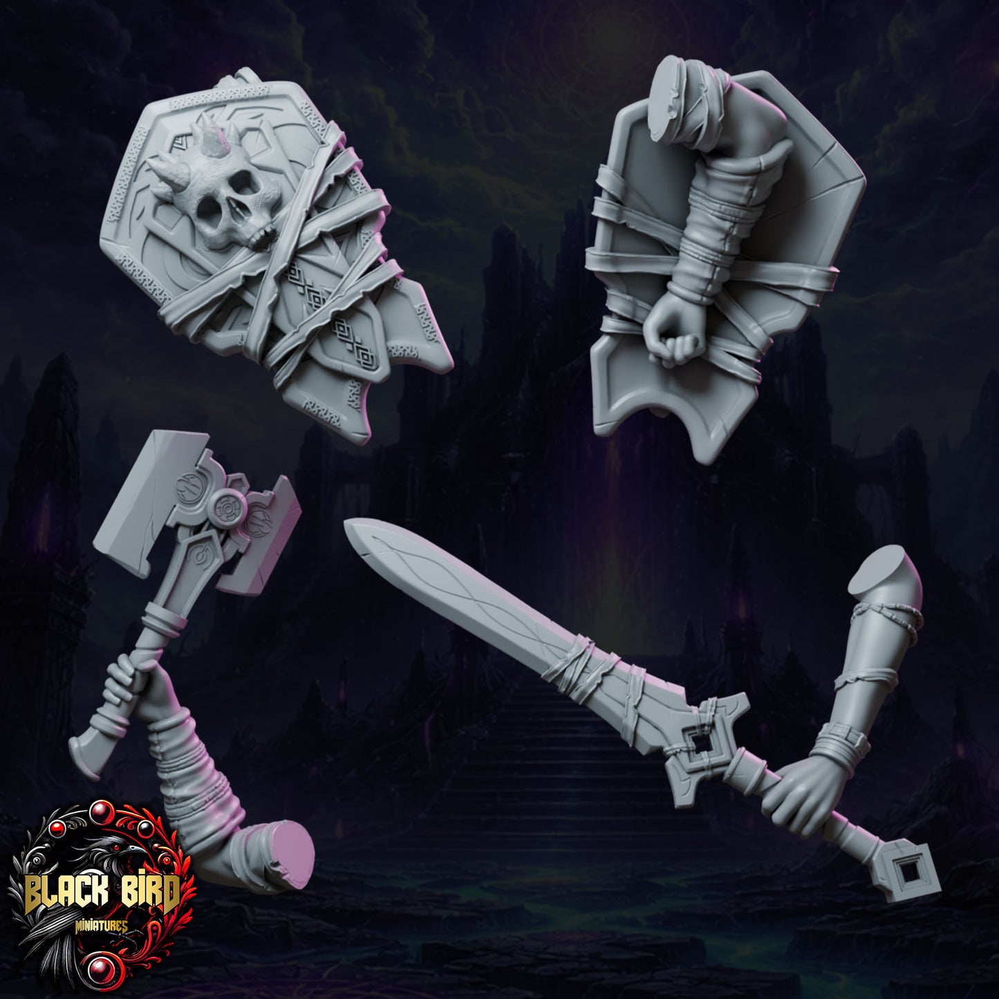 Korvessa – Königinnen des Chaos – Figur 32 mm / 75 mm – Black Bird Miniatures