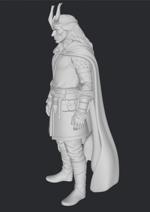 Nordycki bóg iluzji i chaosu – surowa figurka