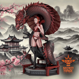 Figurka Luna – Opiekunka smoków burleska – Secret Forge | miniatura kolekcjonerska 75mm / 112mm