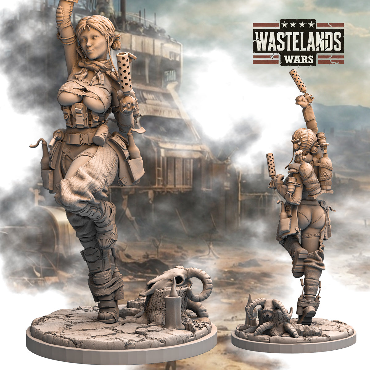 Lyra Kader: Płomień Pustkowi – Wasteland Wars | Haito | 36mm & 180mm | SFW & NSFW