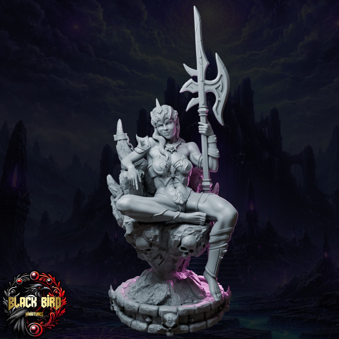 Malryss – Queens of Chaos – Figurka 32mm / 75mm – Black Bird Miniatures