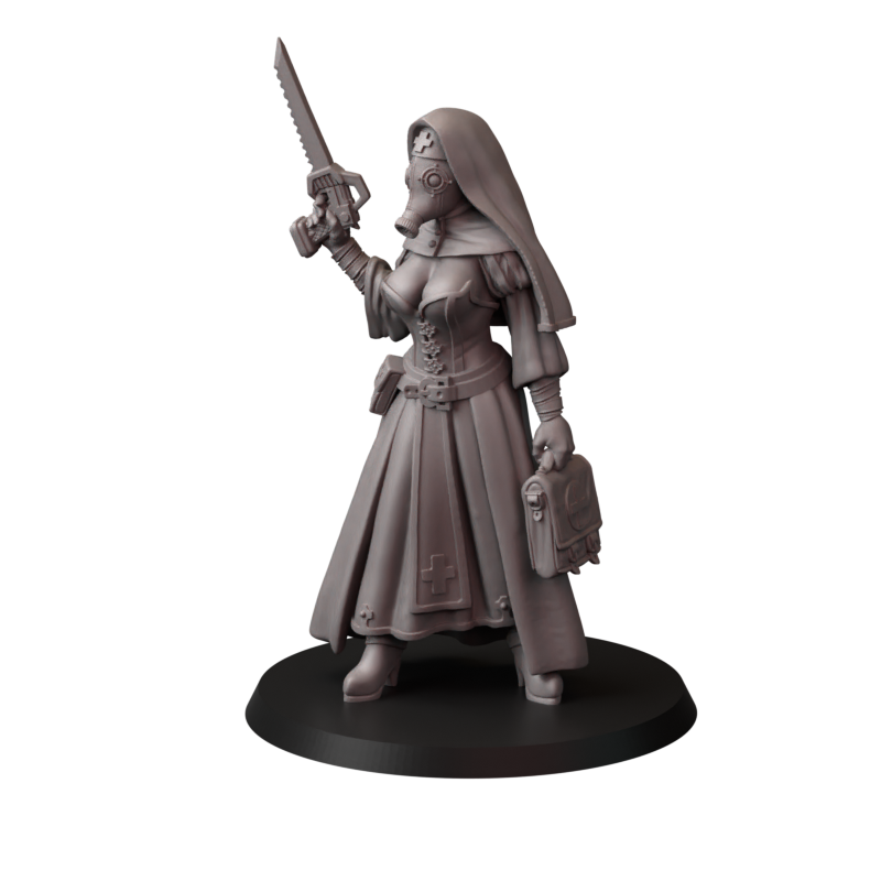 Fins Nuns – zakonnice bojowe – figurki do Trench Crusade 32 / 54 / 75mm