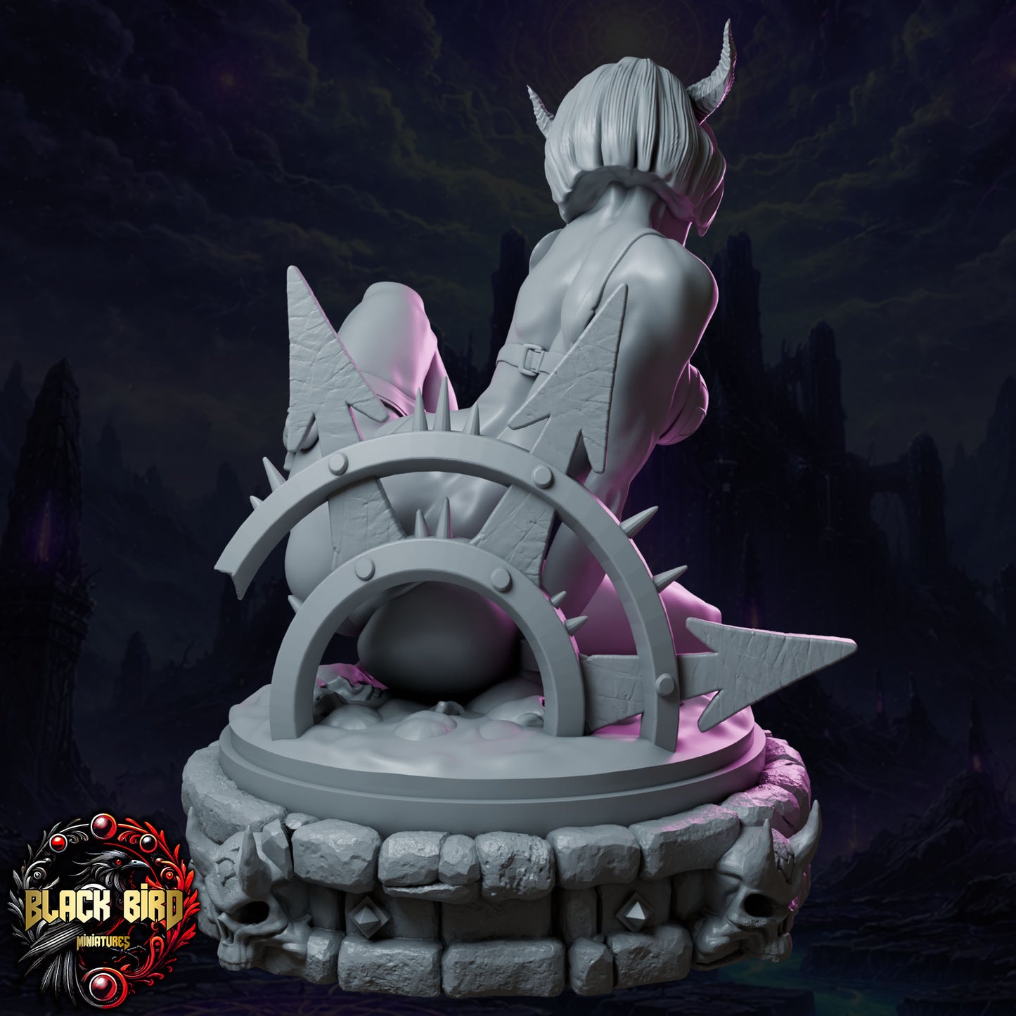 Morwenne – Queens of Chaos – Figurka 32mm / 75mm – Black Bird Miniatures