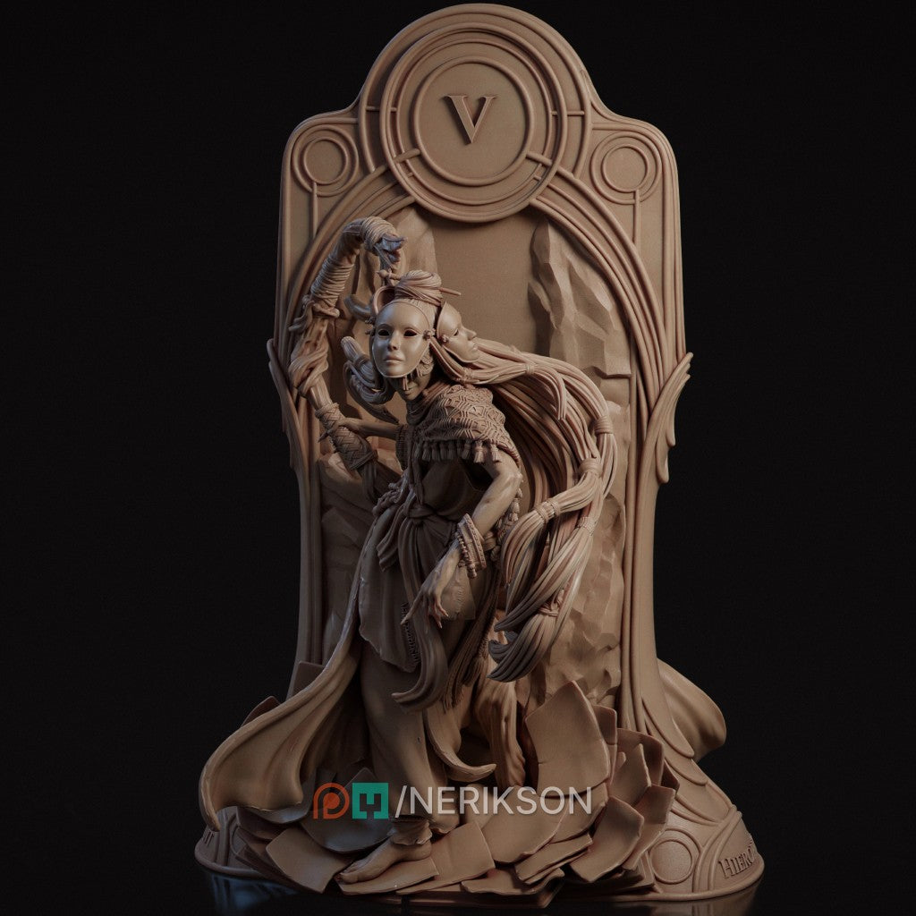 Hierofant by Nerikson - Mystical Fantasy Figurine 3D Printed in ABS-Like Resin