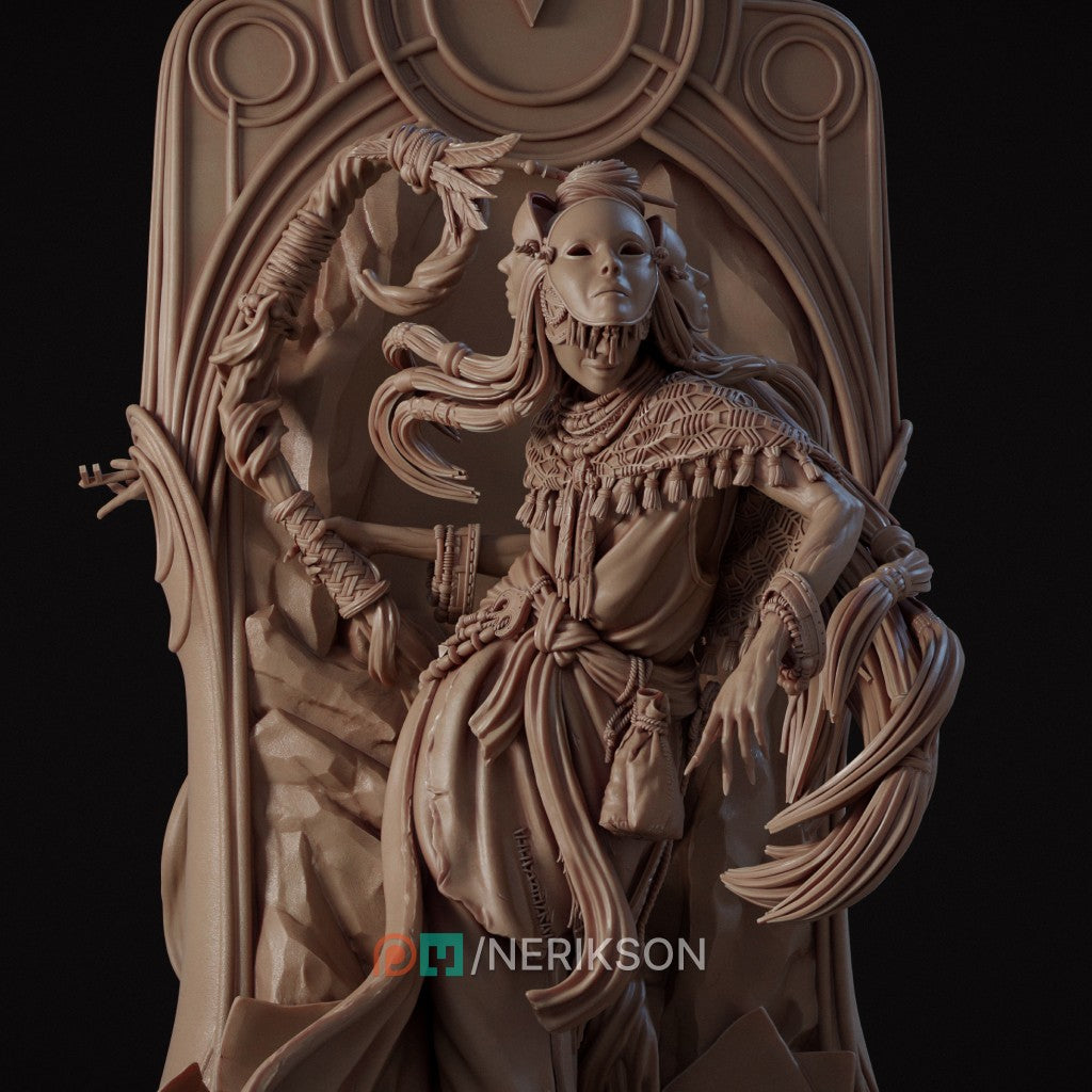 Hierofant by Nerikson - Mystical Fantasy Figurine 3D Printed in ABS-Like Resin