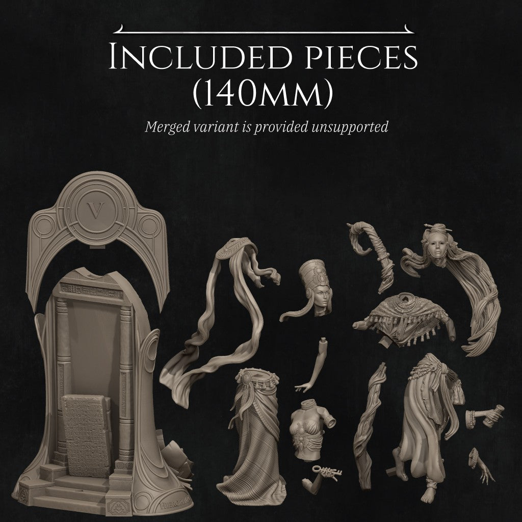 Hierofant by Nerikson - Mystical Fantasy Figurine 3D Printed in ABS-Like Resin