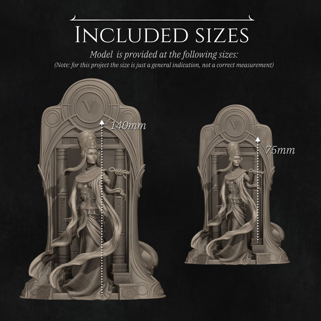 Hierofant by Nerikson - Mystical Fantasy Figurine 3D Printed in ABS-Like Resin