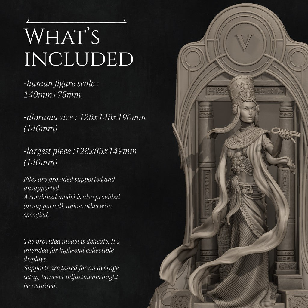 Hierofant by Nerikson - Mystical Fantasy Figurine 3D Printed in ABS-Like Resin