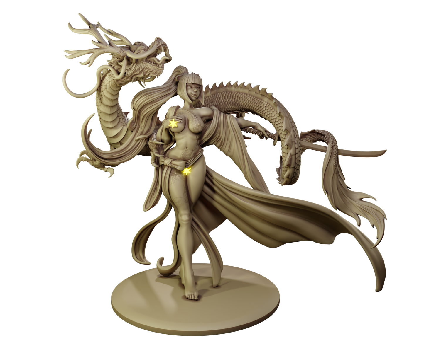 Drachen aus Jade und Donner Diorama – Sammelfigur 35 mm / 75 mm – Dames and Dragons