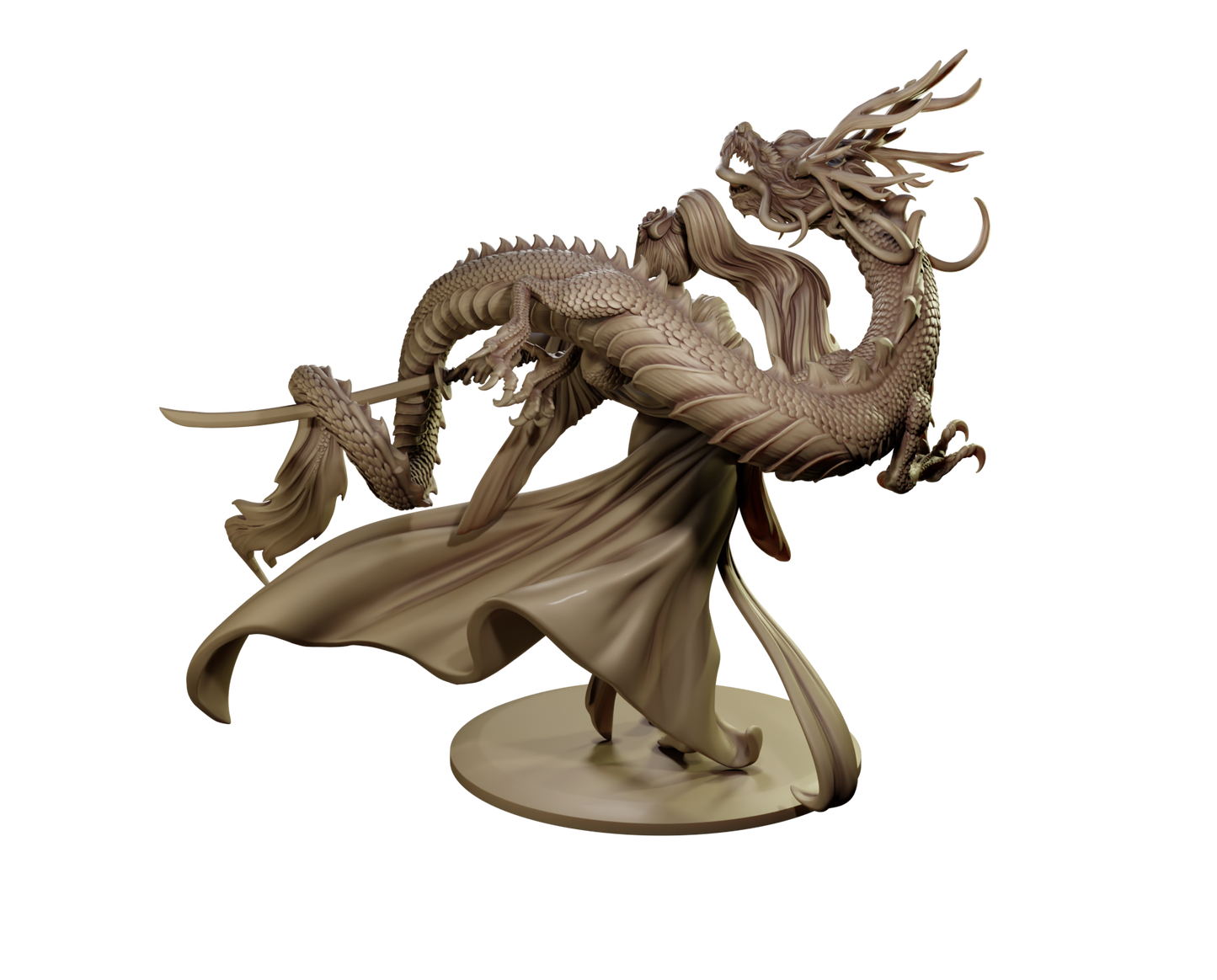 Drachen aus Jade und Donner Diorama – Sammelfigur 35 mm / 75 mm – Dames and Dragons