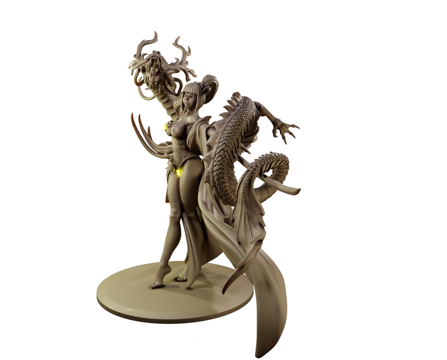Drachen aus Jade und Donner Diorama – Sammelfigur 35 mm / 75 mm – Dames and Dragons