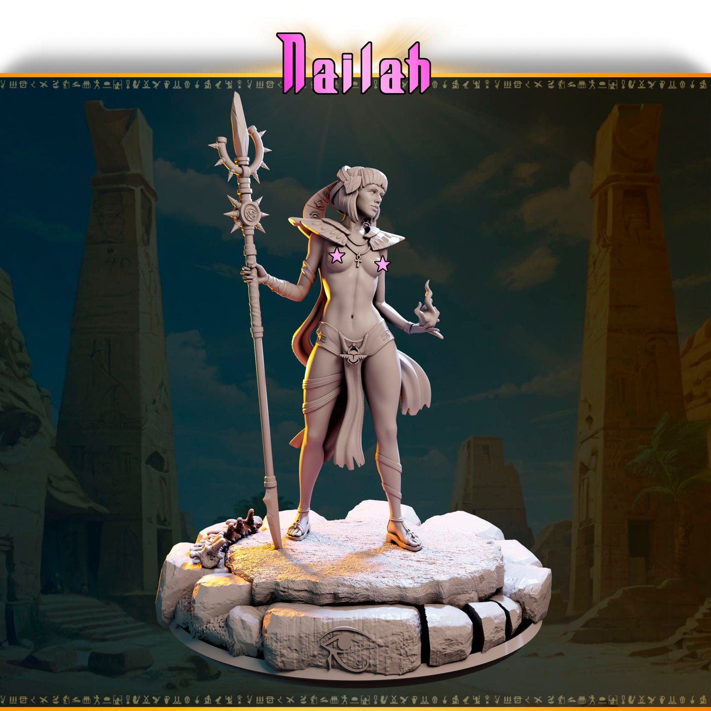 Nailah – Pani Ognia Pustyni 32 mm / 75 mm | Black Bird Miniatures | Ladies of the Desert