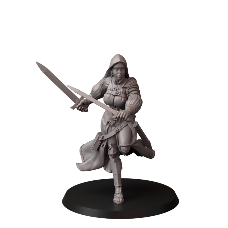 Fins Nuns – zakonnice bojowe – figurki do Trench Crusade 32 / 54 / 75mm