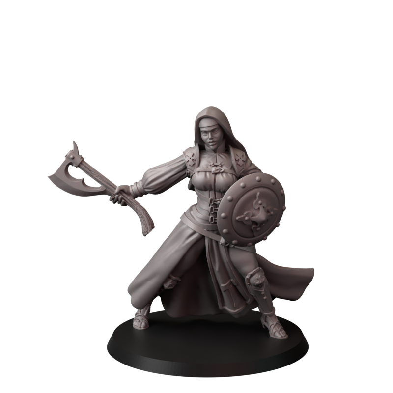 Fins Nuns – zakonnice bojowe – figurki do Trench Crusade 32 / 54 / 75mm