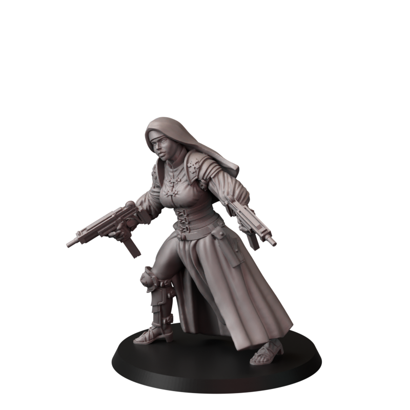 Fins Nuns – zakonnice bojowe – figurki do Trench Crusade 32 / 54 / 75mm