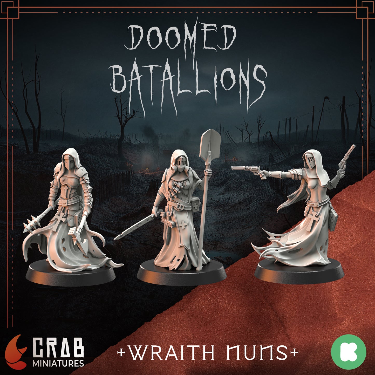 Wraith Pilgrims grimdarkowe figurki Trench Crusade zestaw